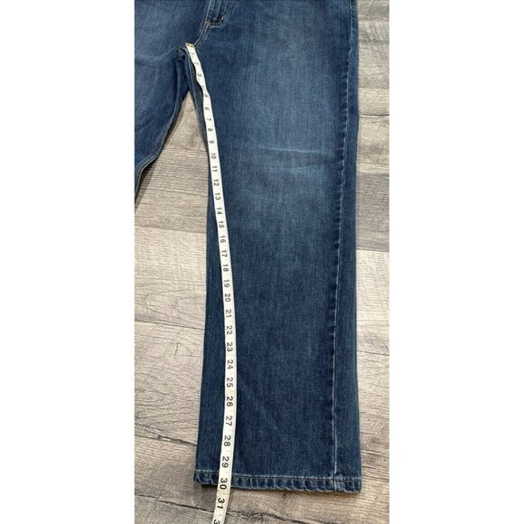 Carhartt Jeans Mens 40 Blue Denim Straight Fit Relaxed Work Pants 40x30 - Picture 6 of 11